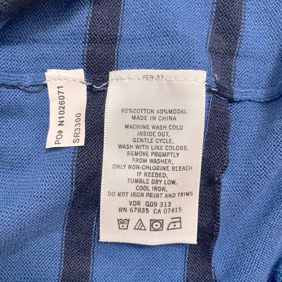 Blue Nautica V-Neck Sweater - Picture 6 of 6